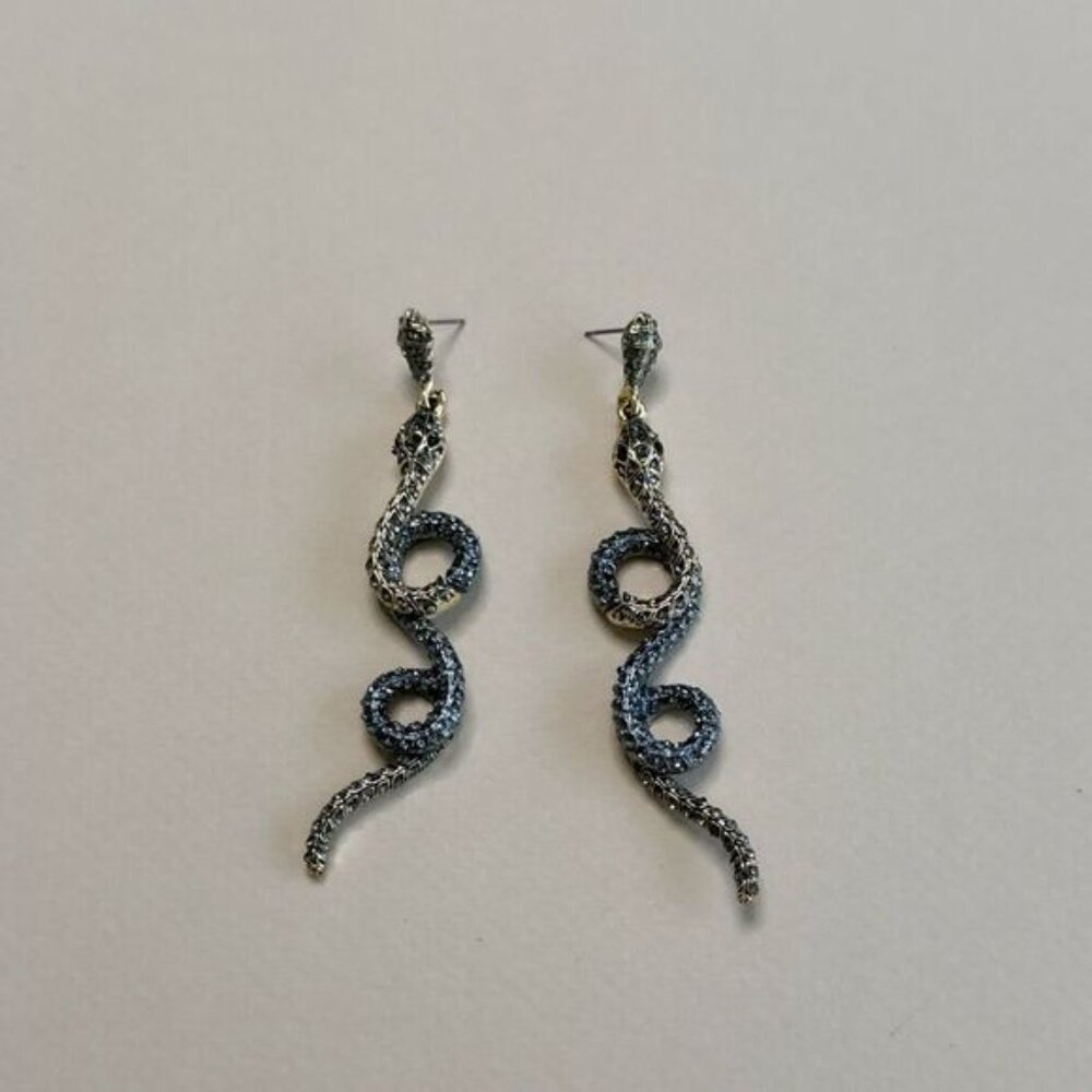 Snake dangle earrings S1122 - Picture 2 of 3